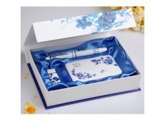 济南青花瓷套装笔礼品专卖 商务礼品批发的文化雅选